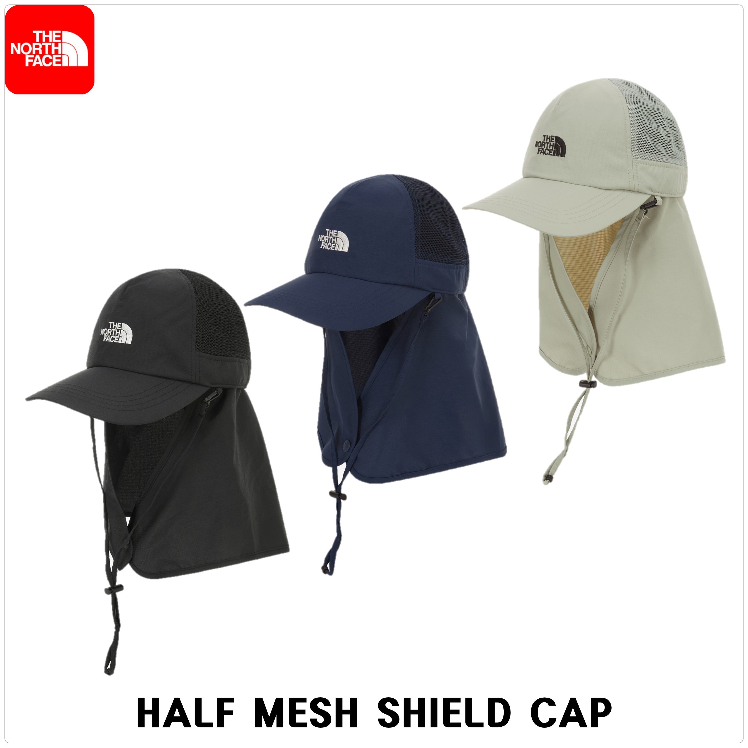 [ノースフェイス] HALF MESH SHIELD キャップ★新作・25SS★男女
