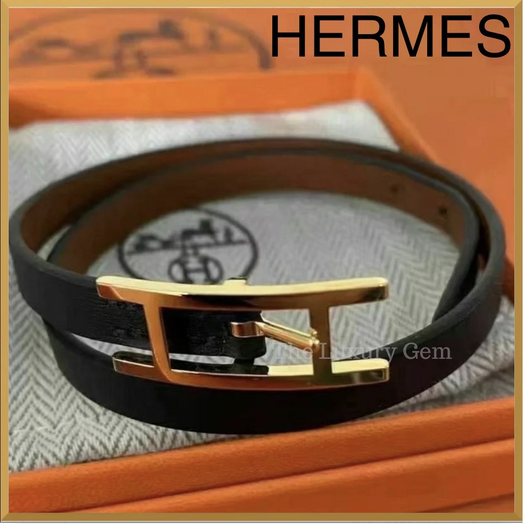 人気【HERMES】Behapi ダブルツアー ブレスレット