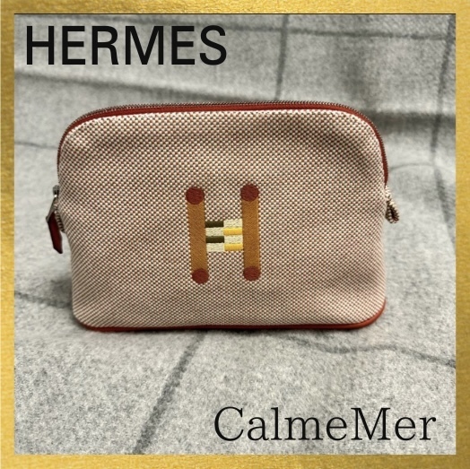 【HERMES】☆ 撥水 Bolide Crazy H MM ポーチ ☆