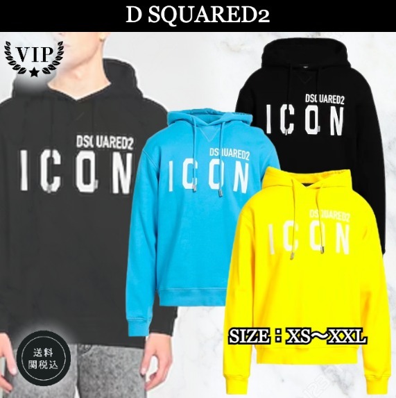 VIP価格☆【D SQUARED2】ICONロゴ パーカー XS〜XXLサイズ