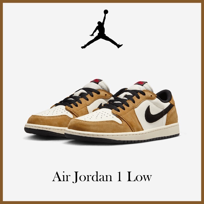 【NIKE】★Air Jordan 1 LOW★Sail and Golden Harvest★