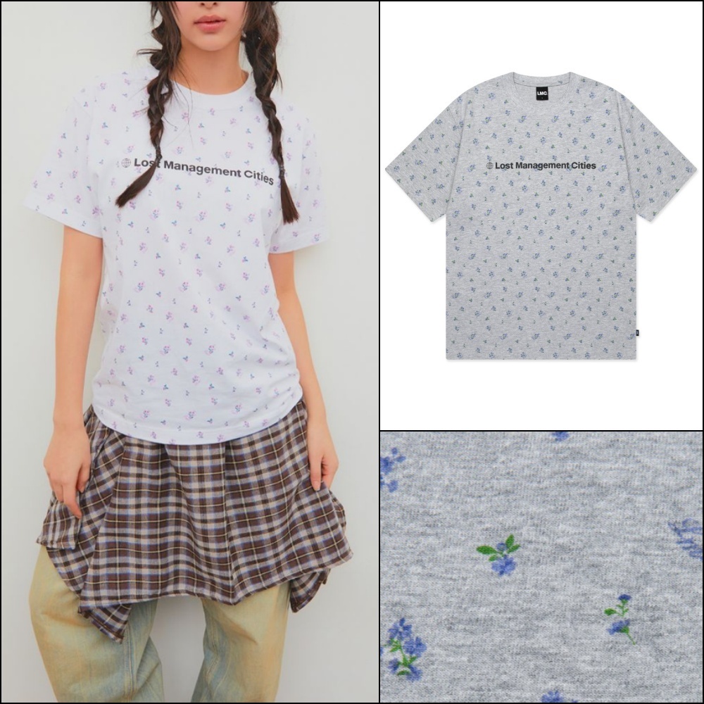 ★LMC★ FN OG TEE flower gray 0LM45CTS131FLW