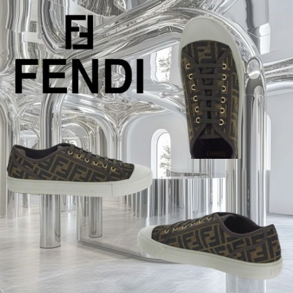 【FENDI】フェンディ ドミノ スニーカー ブラウン
