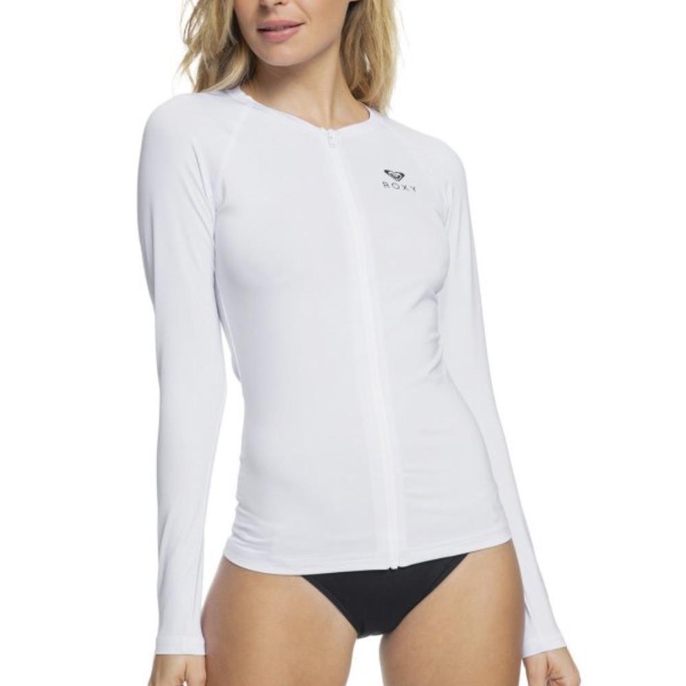ボードショーツ・レギンス ROXY Essential Zip-Up Rash Guard WBB0 ERJWR03482-WBB0