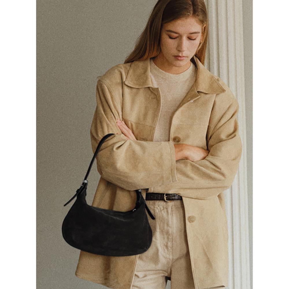 ★DE MERIEL★ Veneta Hobo Bag Small Black VENETA