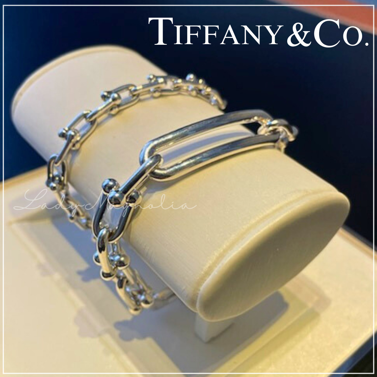 【Tiffany】ティファニー ハードウェア シルバー ブレスレット