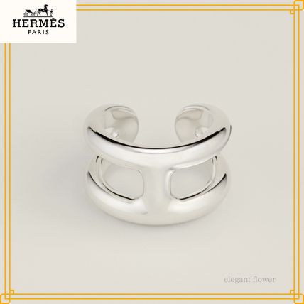 洗練されたシンプルデザイン【HERMES】Osmose リング GM シルバーが輝く♪】エルメス☆Osmose リングGM (HERMES/指輪