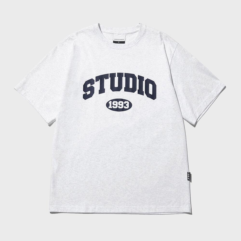 Tシャツ・カットソー 1993studio Studio Arch Logo T-Shirt_Light Grey