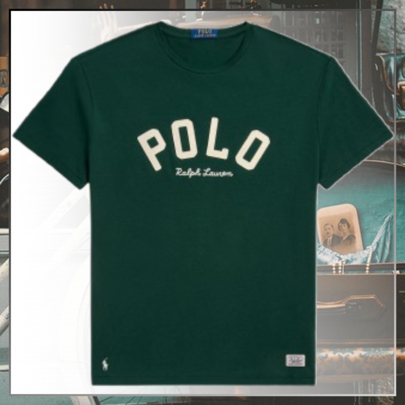大人のロゴTシャツ【PRL】ポロラルフローレン グリーン 半袖
