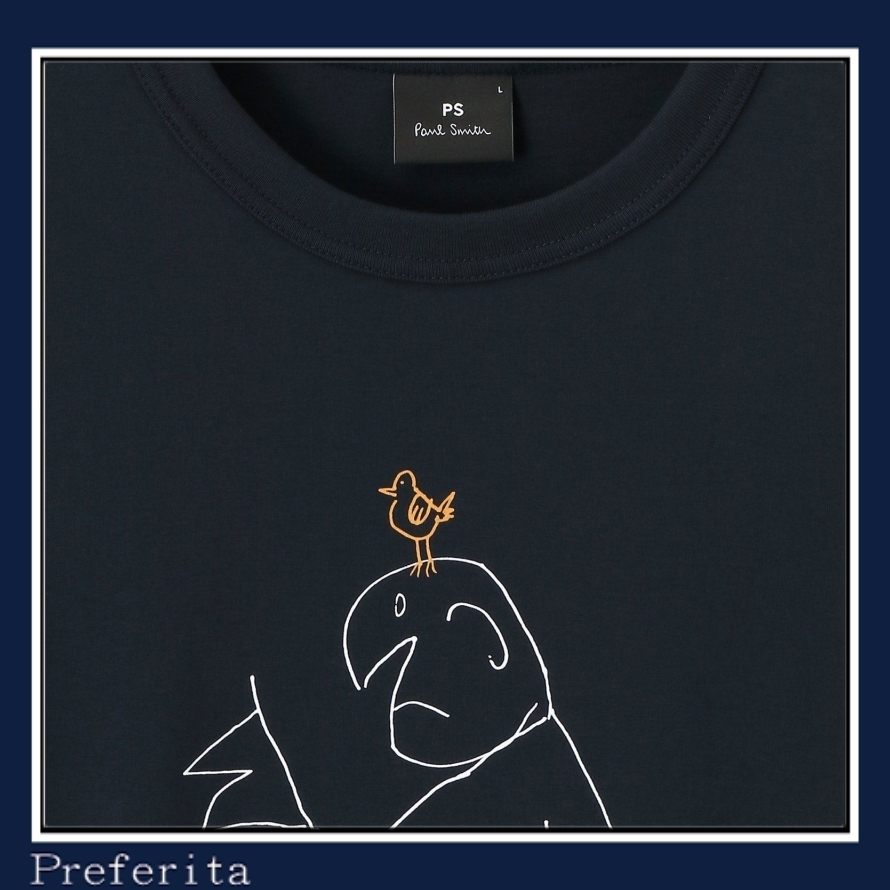 【Paul Smith】Drawn by Paul \"Gentleman＆Bird\" Tシャツ 半袖