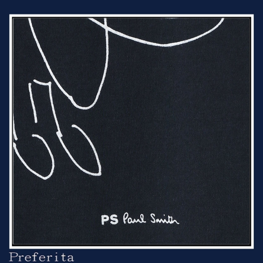 【Paul Smith】Drawn by Paul \"Dog\" Tシャツ 半袖 ロゴ コットン