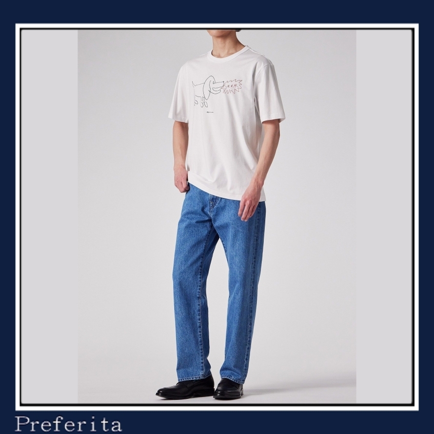 【Paul Smith】Drawn by Paul \"Dog\" Tシャツ 半袖 ロゴ コットン