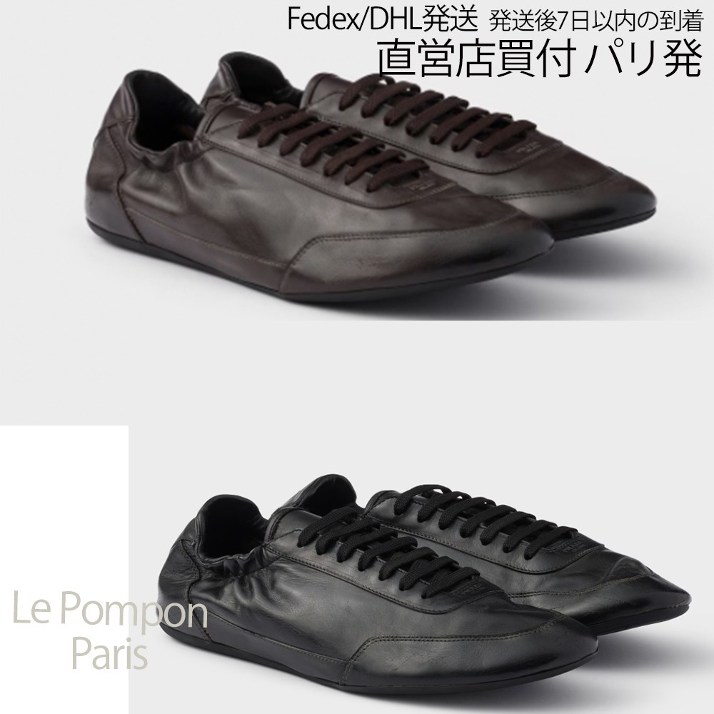 PRADA☆コラプスレザースニーカー