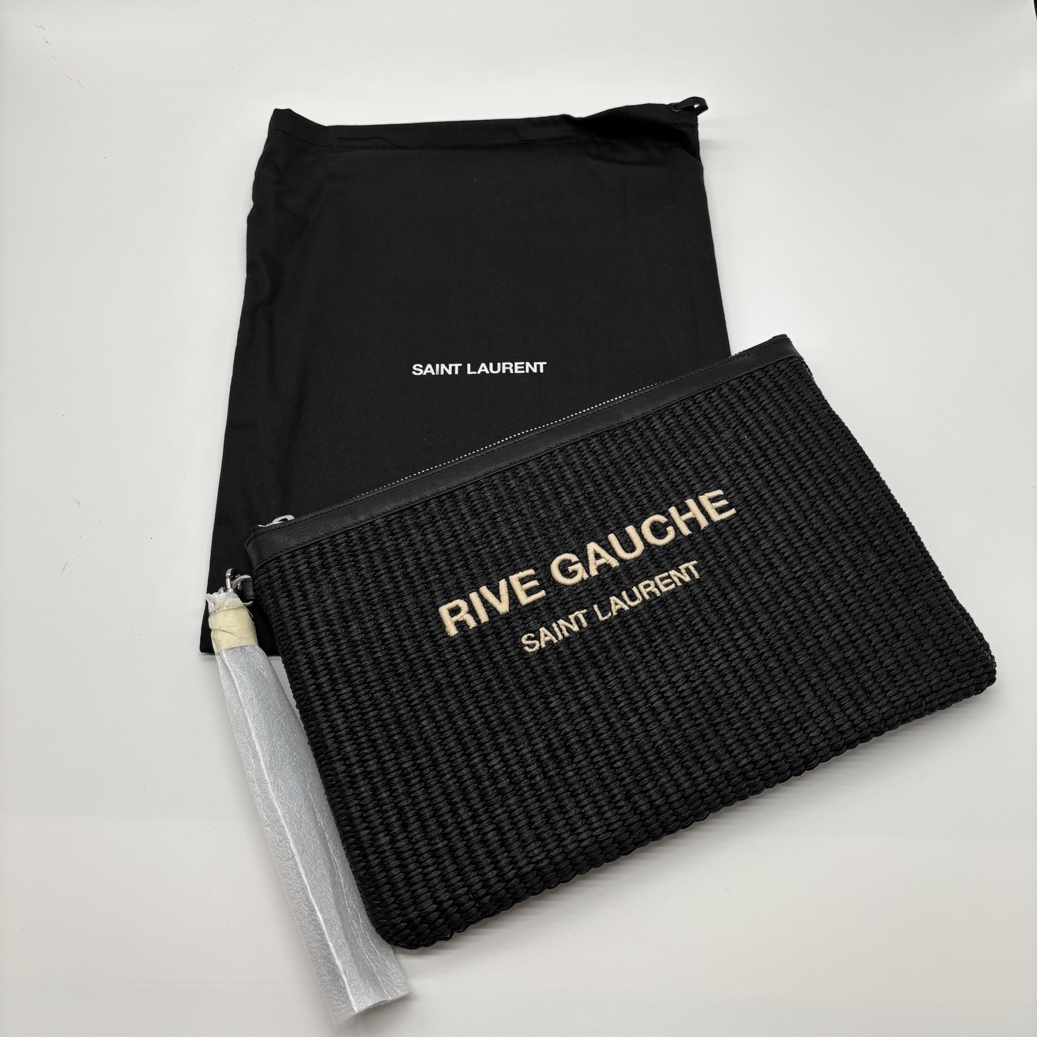 【送料関税込】SaintLaurent ジップポーチ リヴゴーシュ