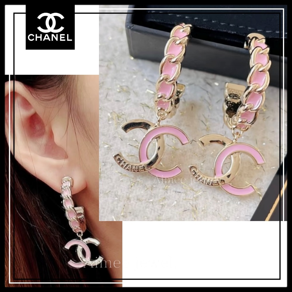 ＊ピンク＆ゴールドが華やか＊【CHANEL】ピアス