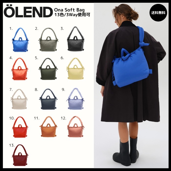 送料無料 OLEND オーレンド/ONA Soft Bag ショルダーバッグ 3Way