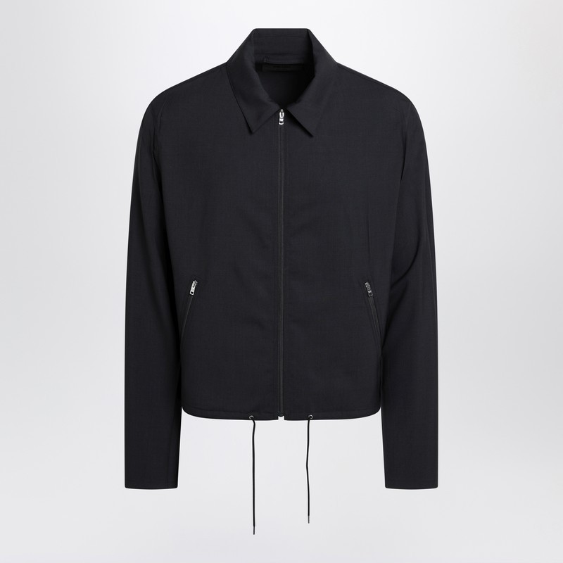 ジャケットその他 Prada Blue wool jacket with zip
