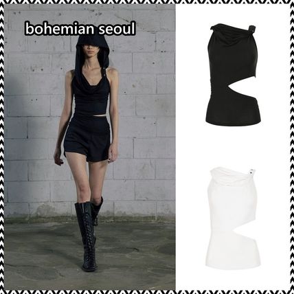 BOHEMIAN SEOUL 】❤︎ BASIC SLEEVELESS CROP TOP