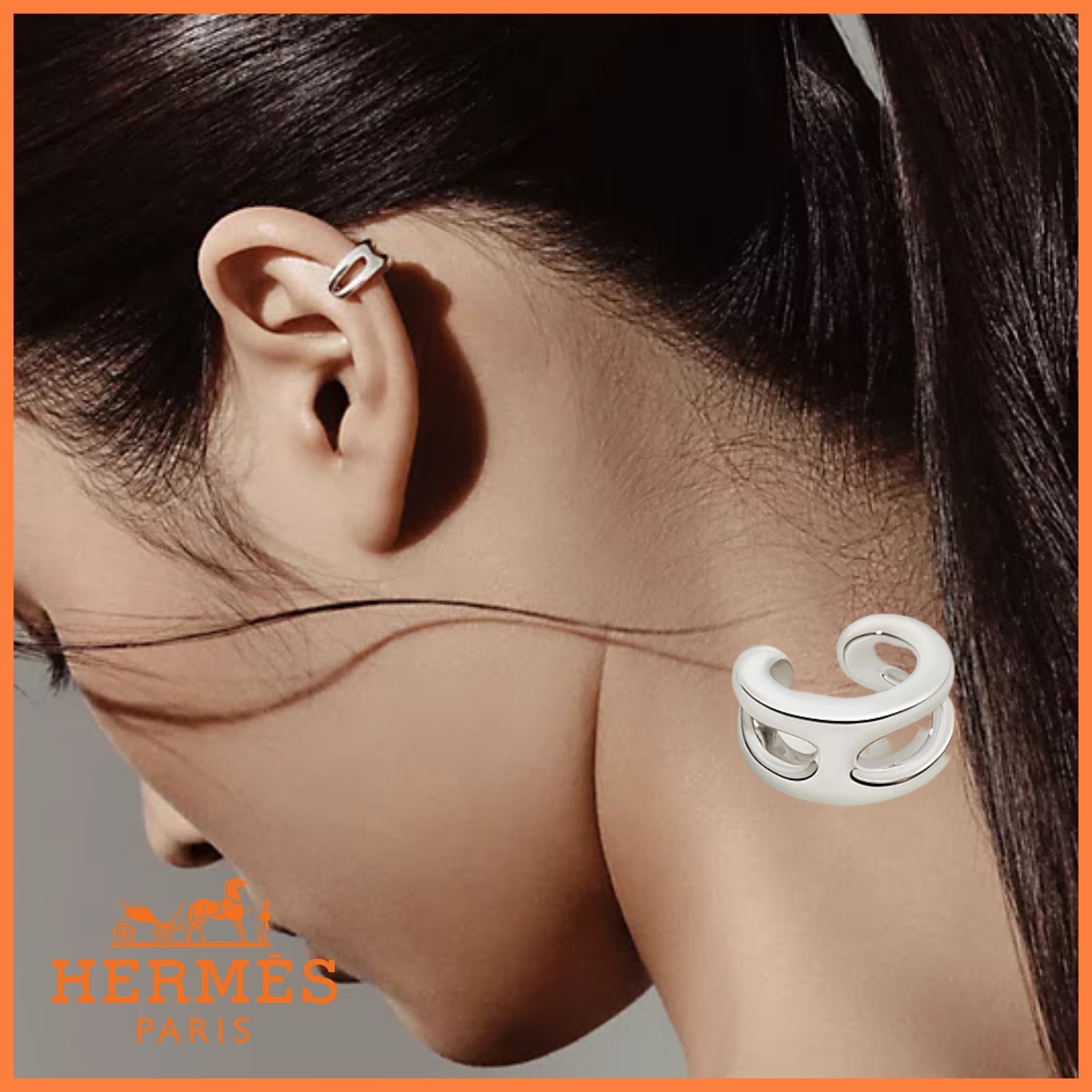 大人気☆【HERMES】 Chaine d'ancre Punk イヤーカフ