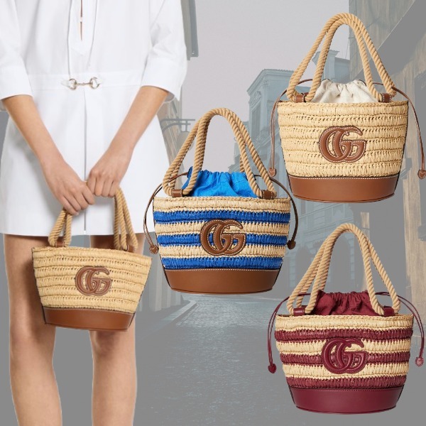 【Gucci】編み込み ミニ バケットバッグ