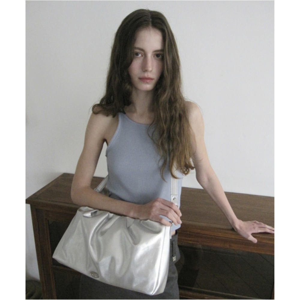 ★dumaro★ Dumpling medium cross bag silver