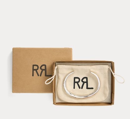 ブレスレット RRL Hammered Sterling Silver Cuff