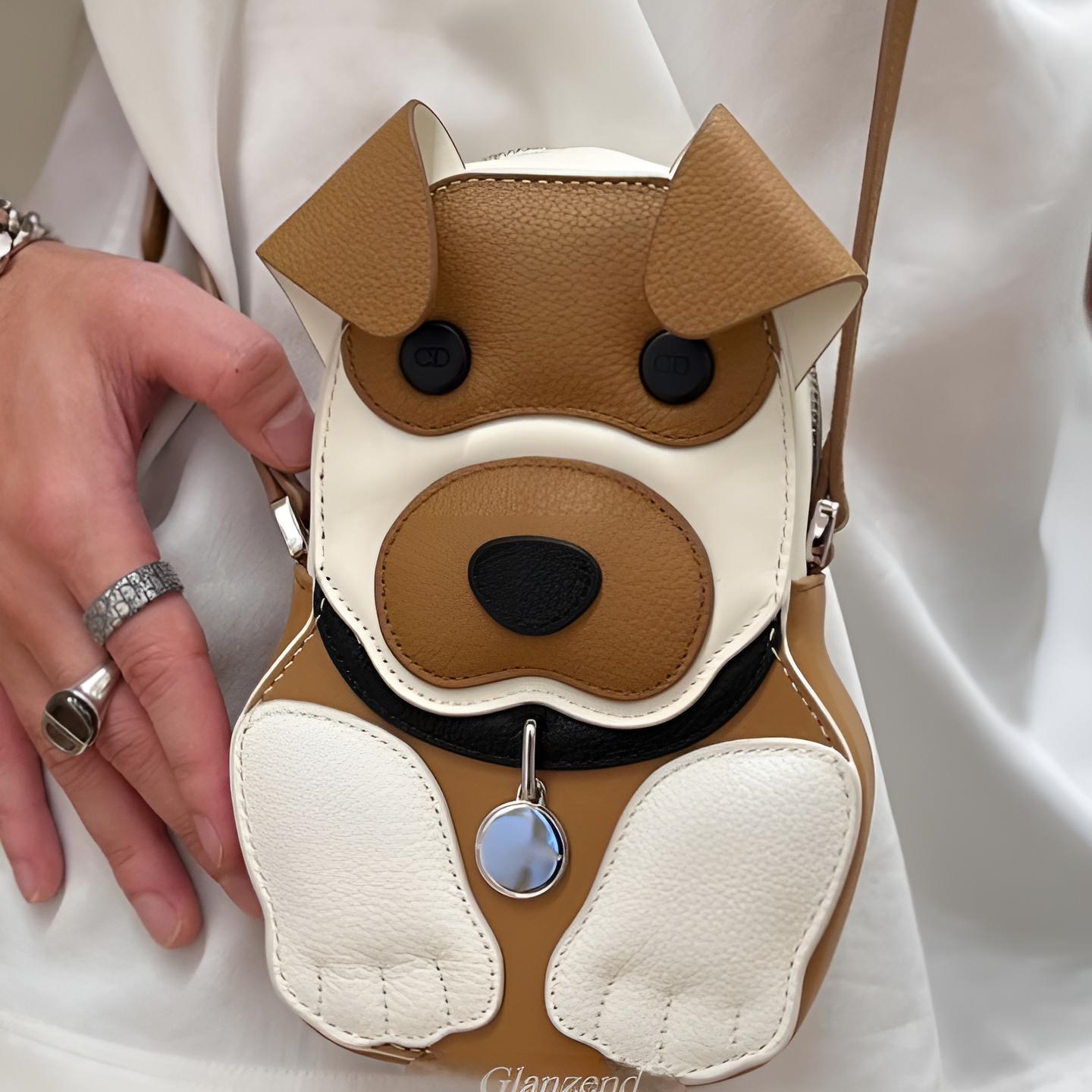 犬が好きな方に♪【Dior】《Bobby》ジップ付き ミニバッグ