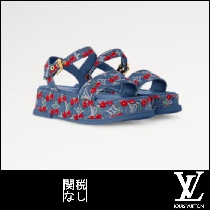 【ルイヴィトン】 LV×TM Maya Platform Sandal