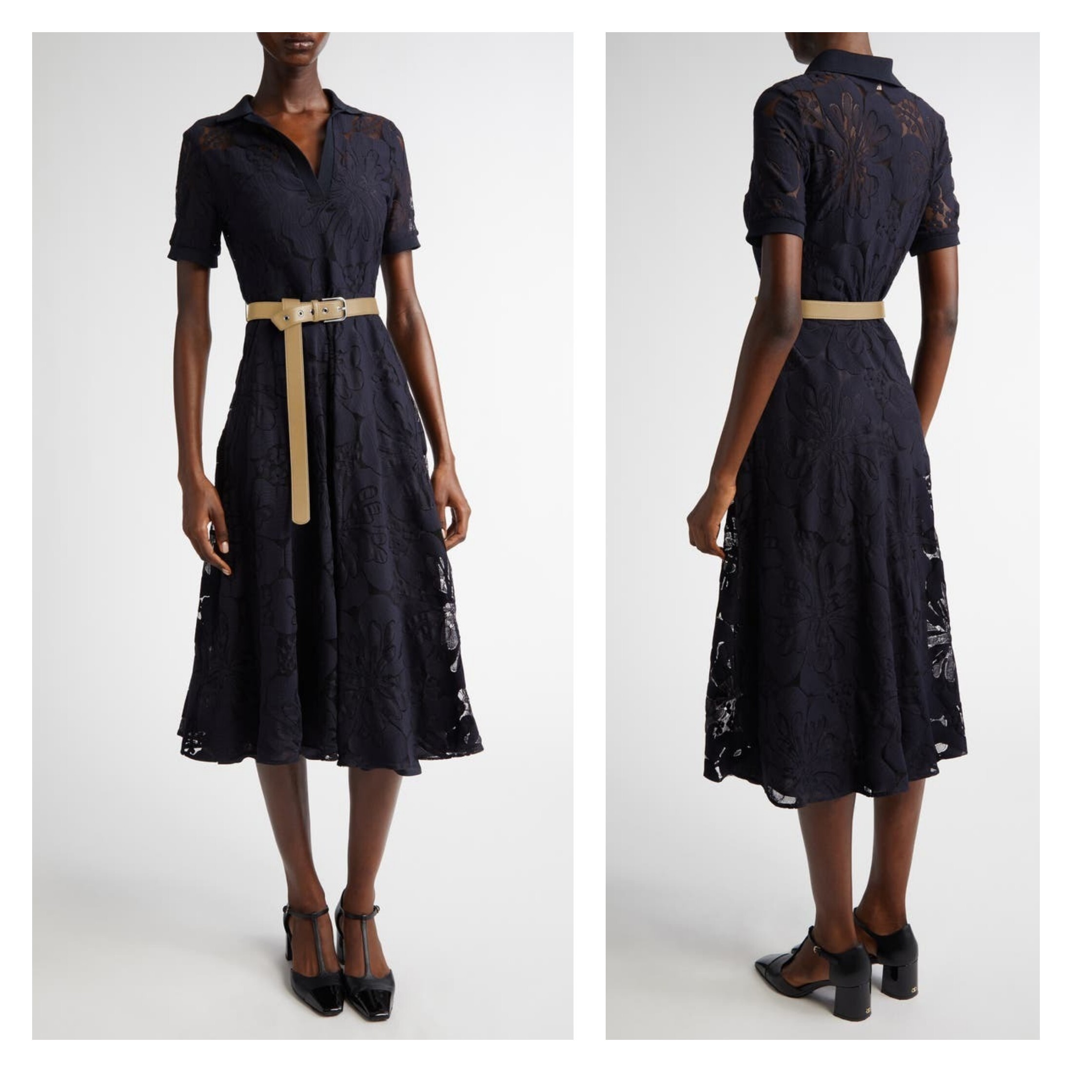 Max Mara Studio マックスマーラステュディオ 半袖 レースドレス