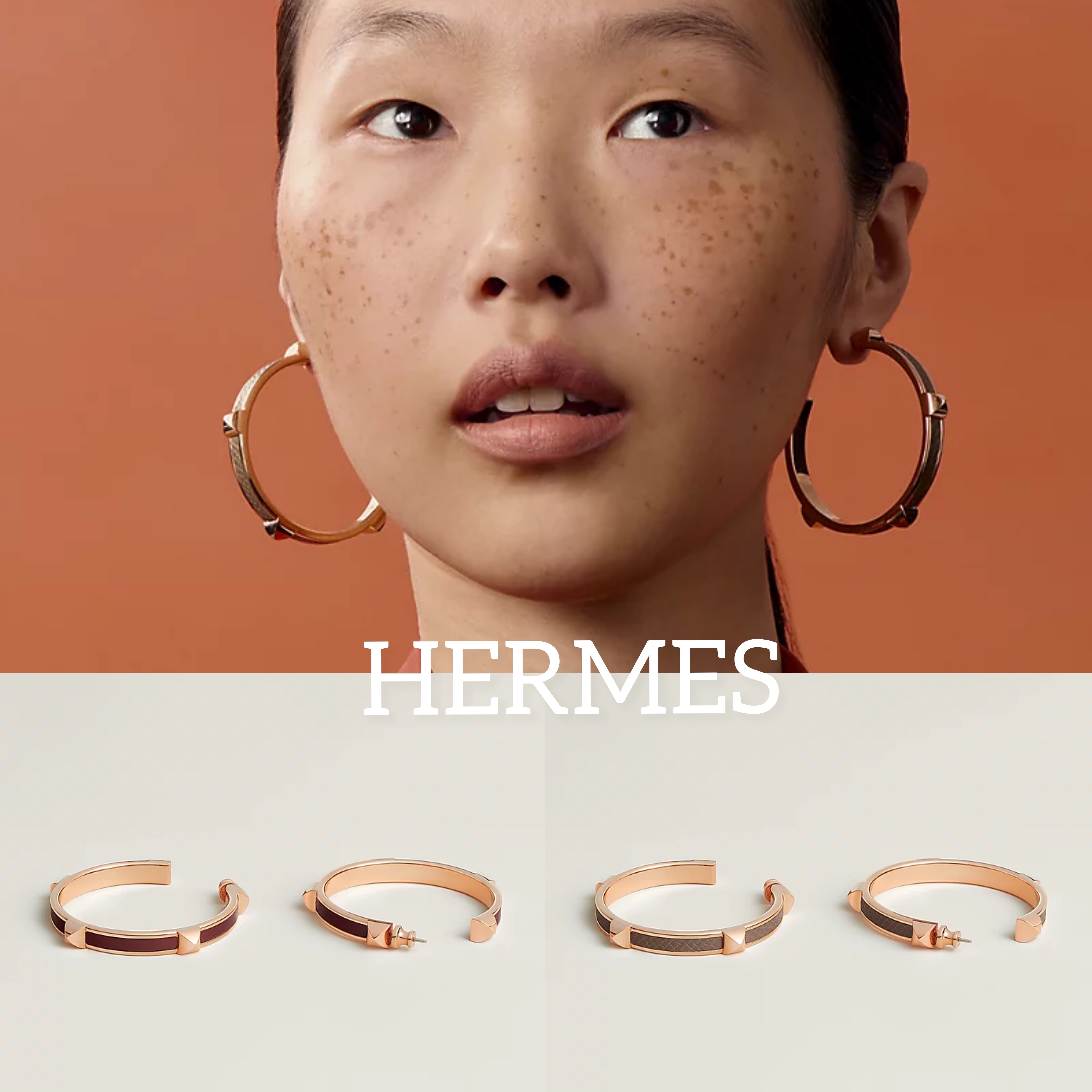 【オススメ☆】HERMES レディース ピアス アテナ GM