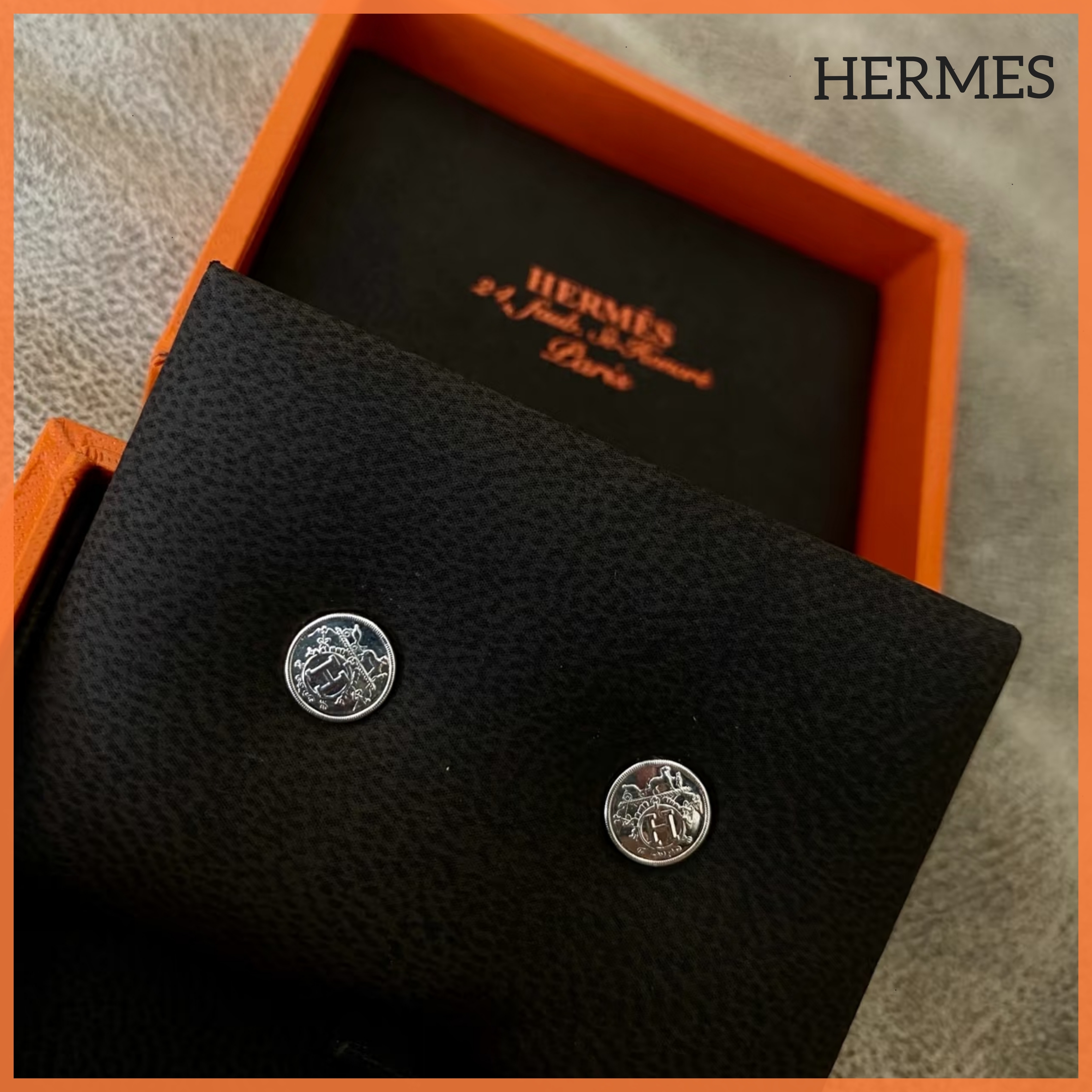 【大好評★】HERMES レディース ピアス エクス・リブリス TPM