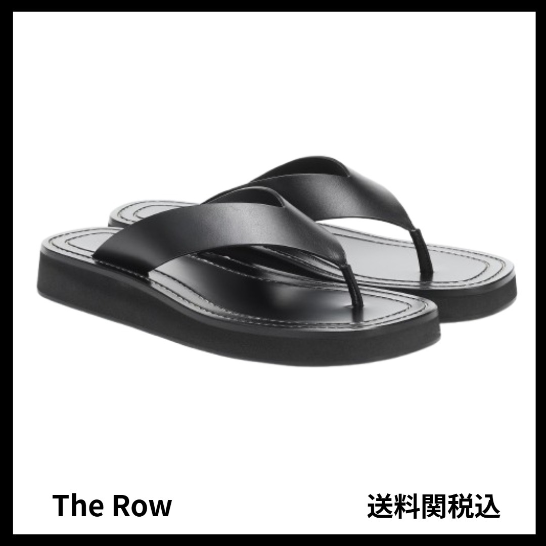 送料関税込★THE ROW★ギンザ レザー プラットフォーム スライド