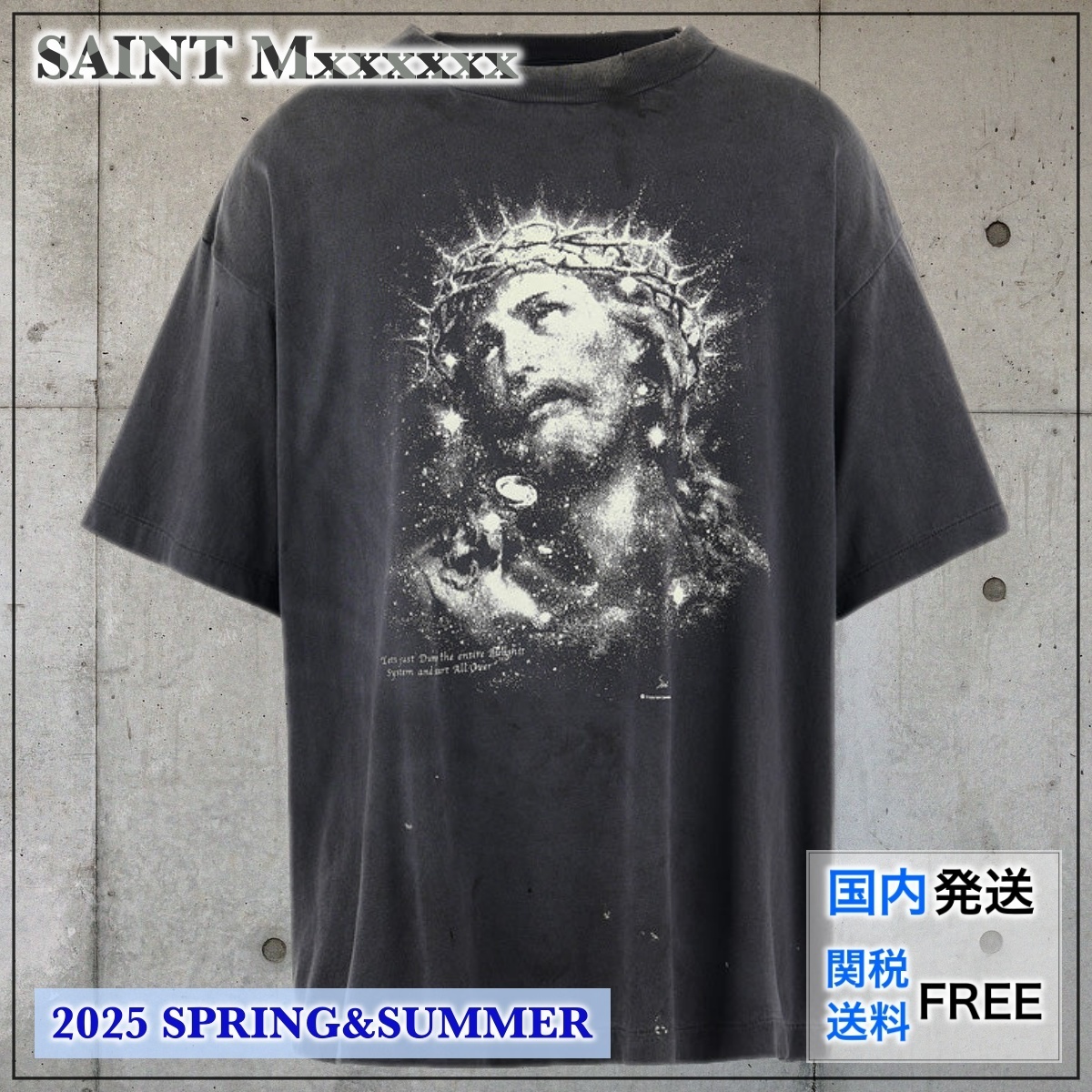 国内買付 SAINT Mxxxxxx S/S TEE JESUS セントマイケル Tシャツ