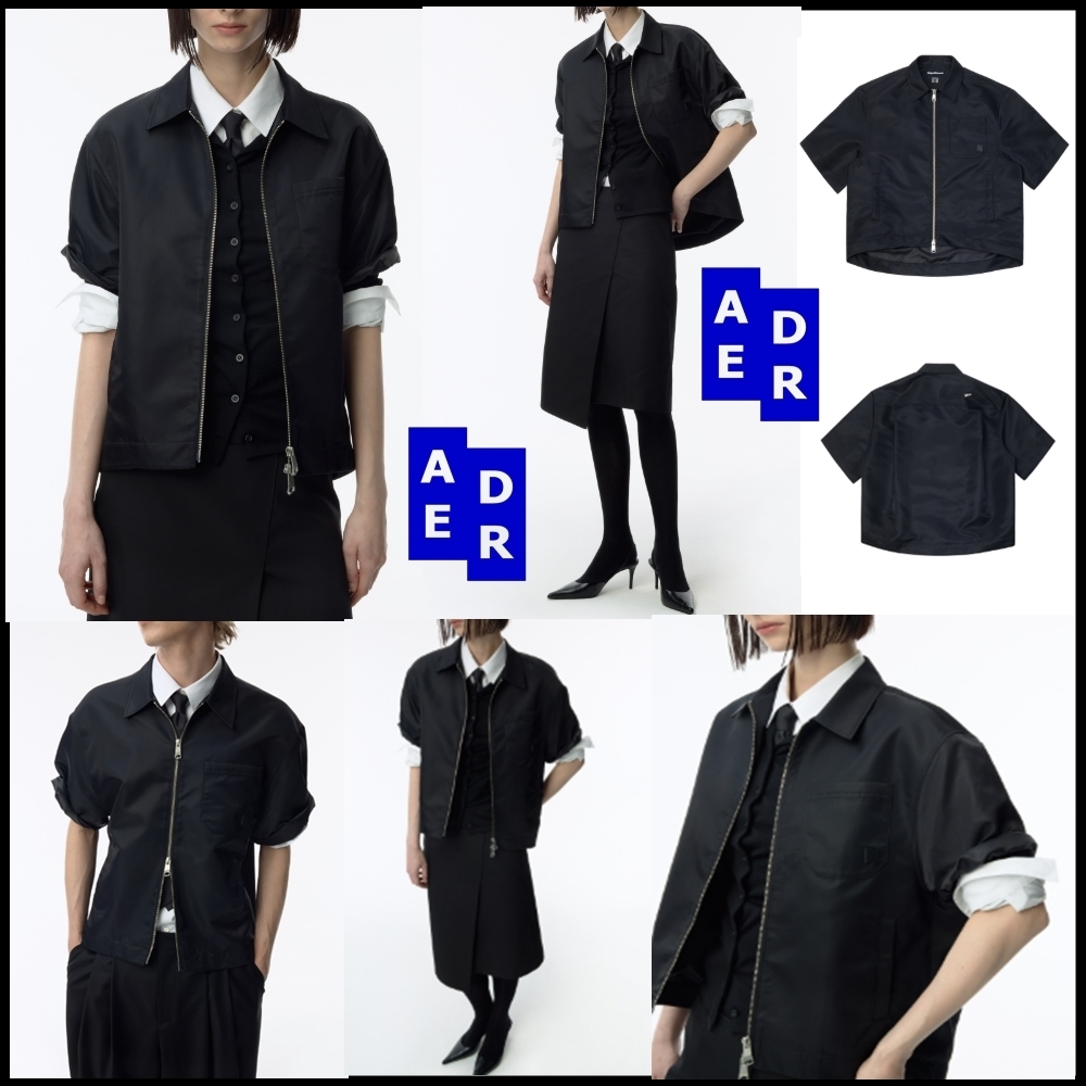 AderError★Sig;BK Tag short sleeve shirt02★半そでジャケット