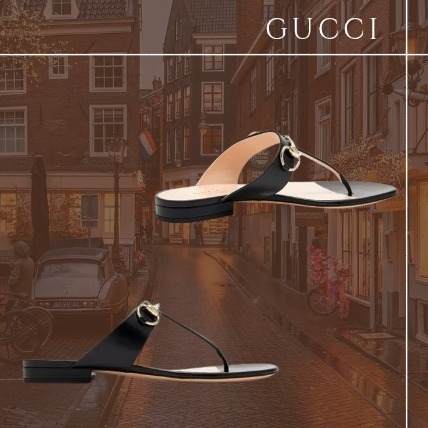 【GUCCI】Sandals With Clamp ブラック