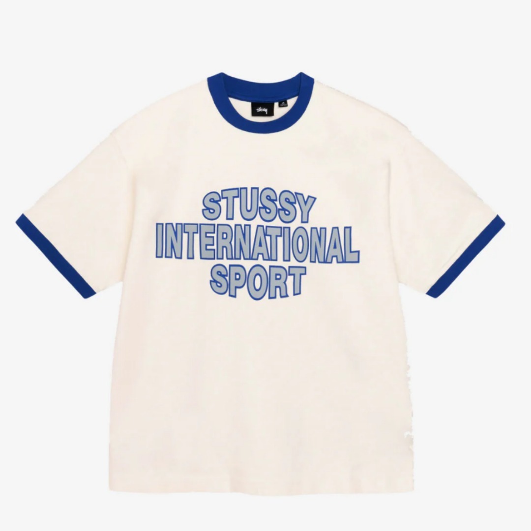 Tシャツ・カットソー STUSSY Men's Heavy Jersey Sport T-Shirt Off White