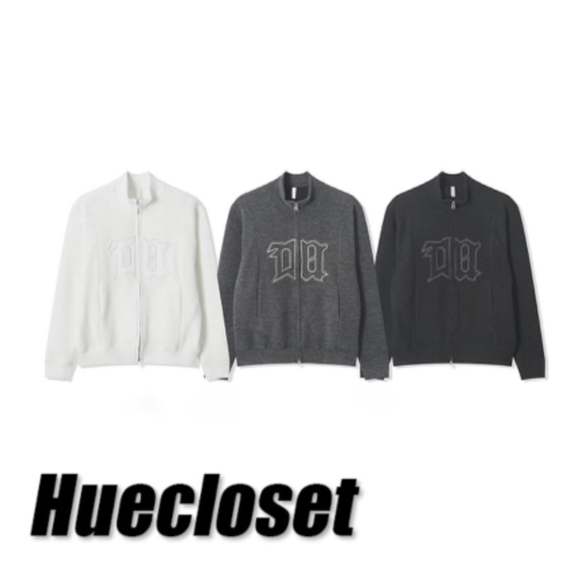 パーカー・フーディ HUECLOSET Closet DB LogoKnit Zip-Up