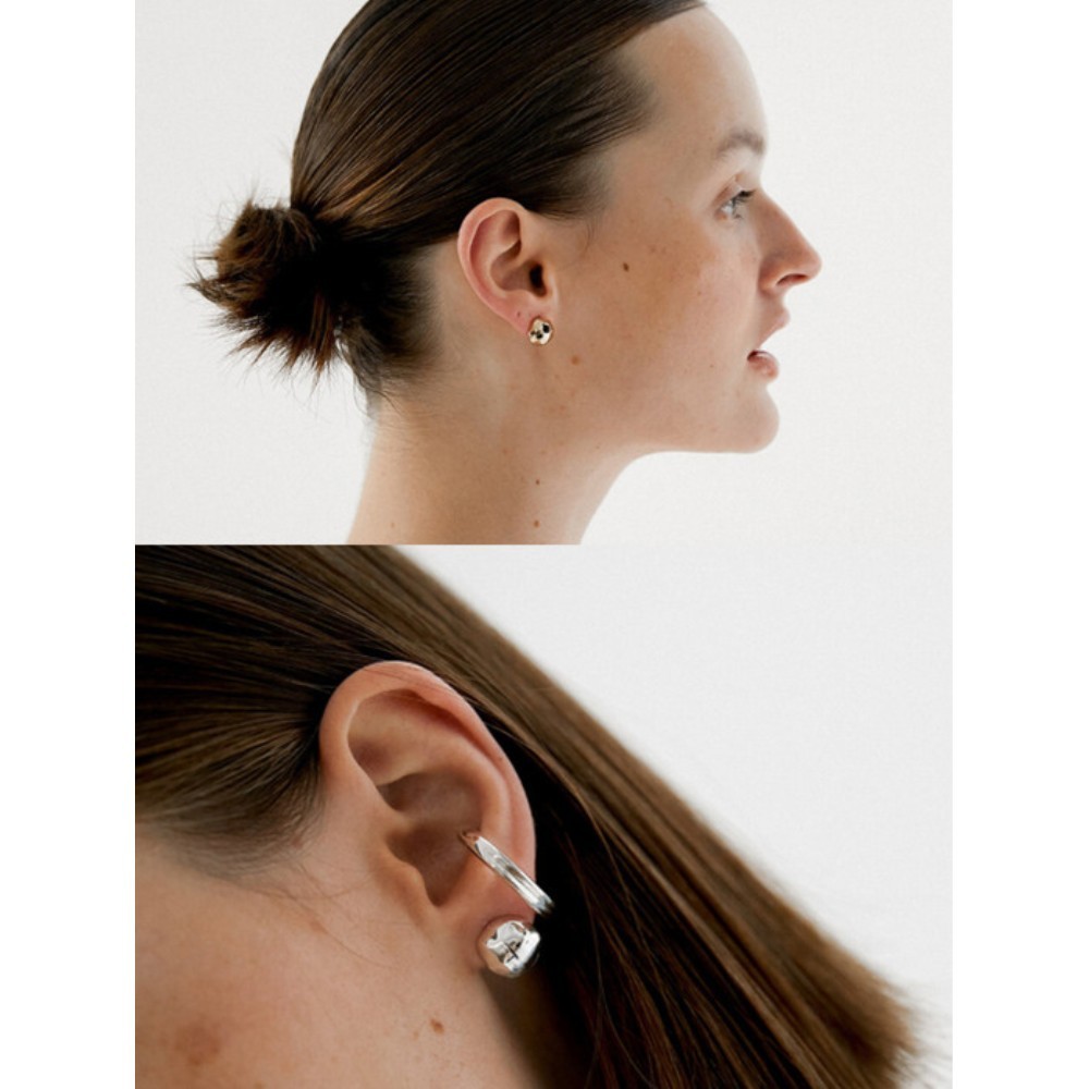 ★MIDNIGHT MOMENT.★ bumpy mini earring SET