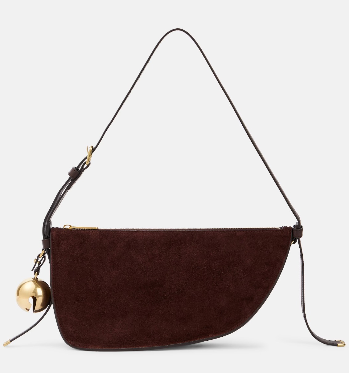 Burberry シールド スモール スエード ショルダーバッグ