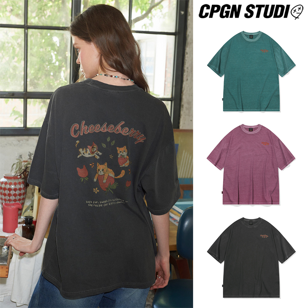 【CPGN STUDIO】25SS★ Cheese Berry Pigment Short Sleeve Tee