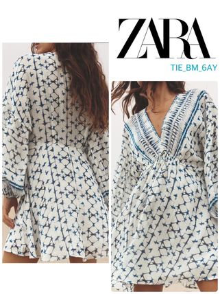 メタリック ZARA(ザラ) ワンピース(レディース) - 海外通販のBUYMA