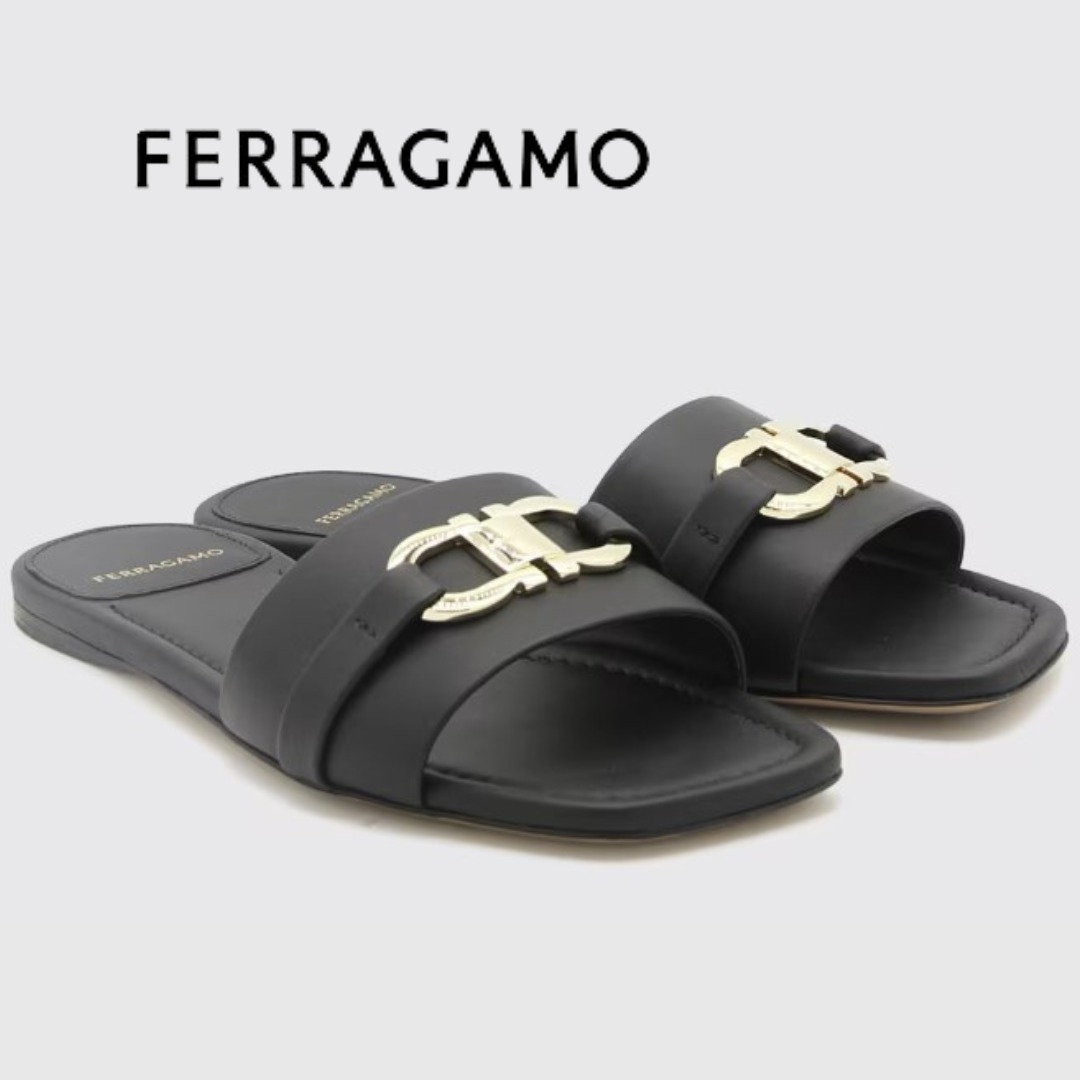 【FERRAGAMO】ガンチーニフラットサンダル◆関税・送料込◆