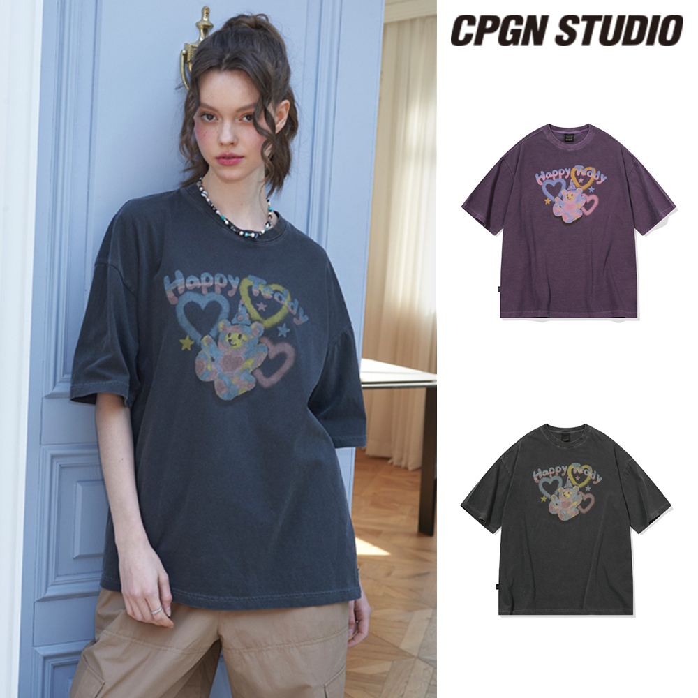【CPGN STUDIO】25SS★ Blush Teddy Pigment Short Sleeve Tee