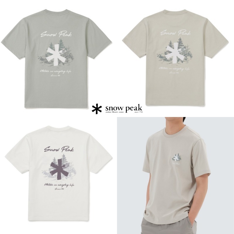 snow peak Aerocool アスタリスク Tシャツ 3colors