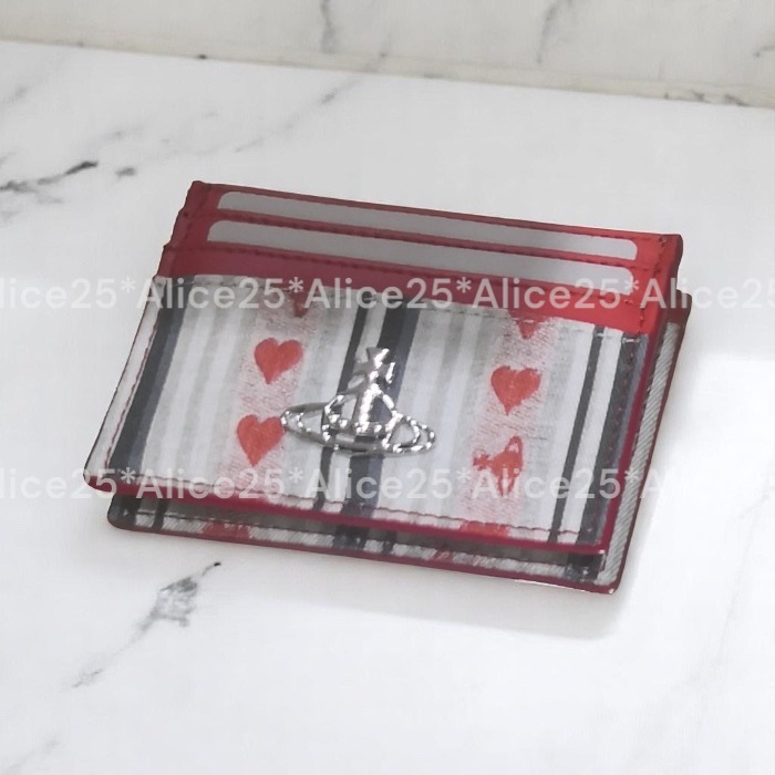 すぐ届く！ [Vivienne Westwood] ハート プリント カードケース