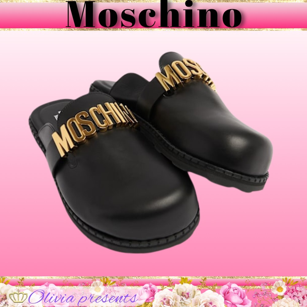 【Moschino】20mmレザーミュール
