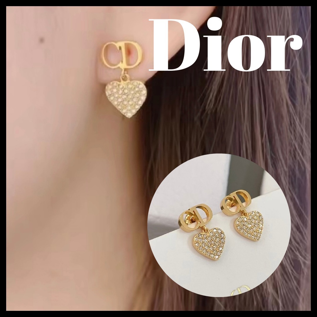 【大人可愛いを演出】Dior ピアス Clair D Lune