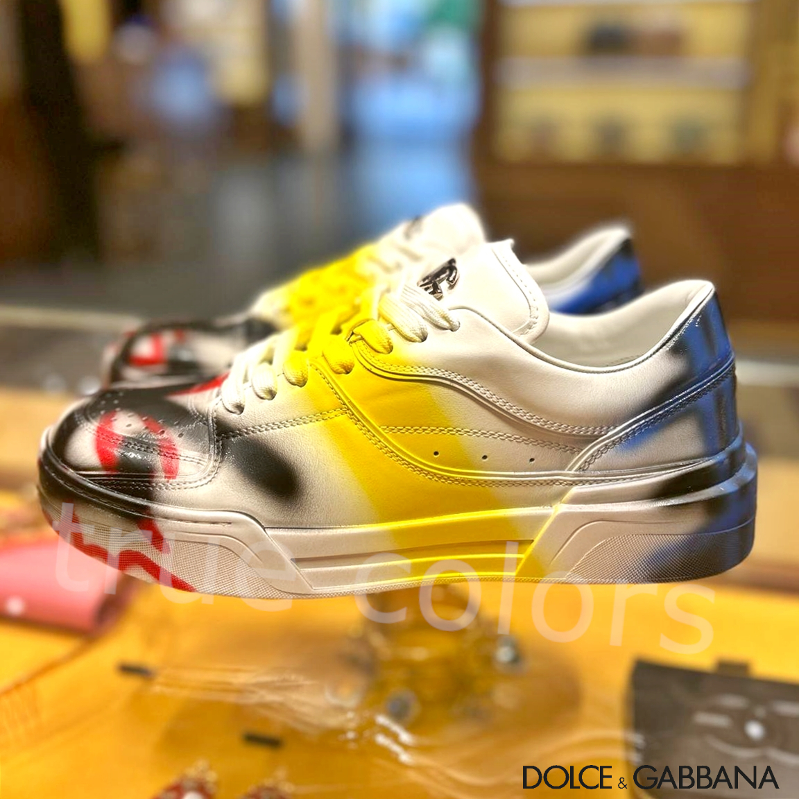 【VIP SALE】DOLCE&GABBANA New Roma グラフィック柄 スニーカー
