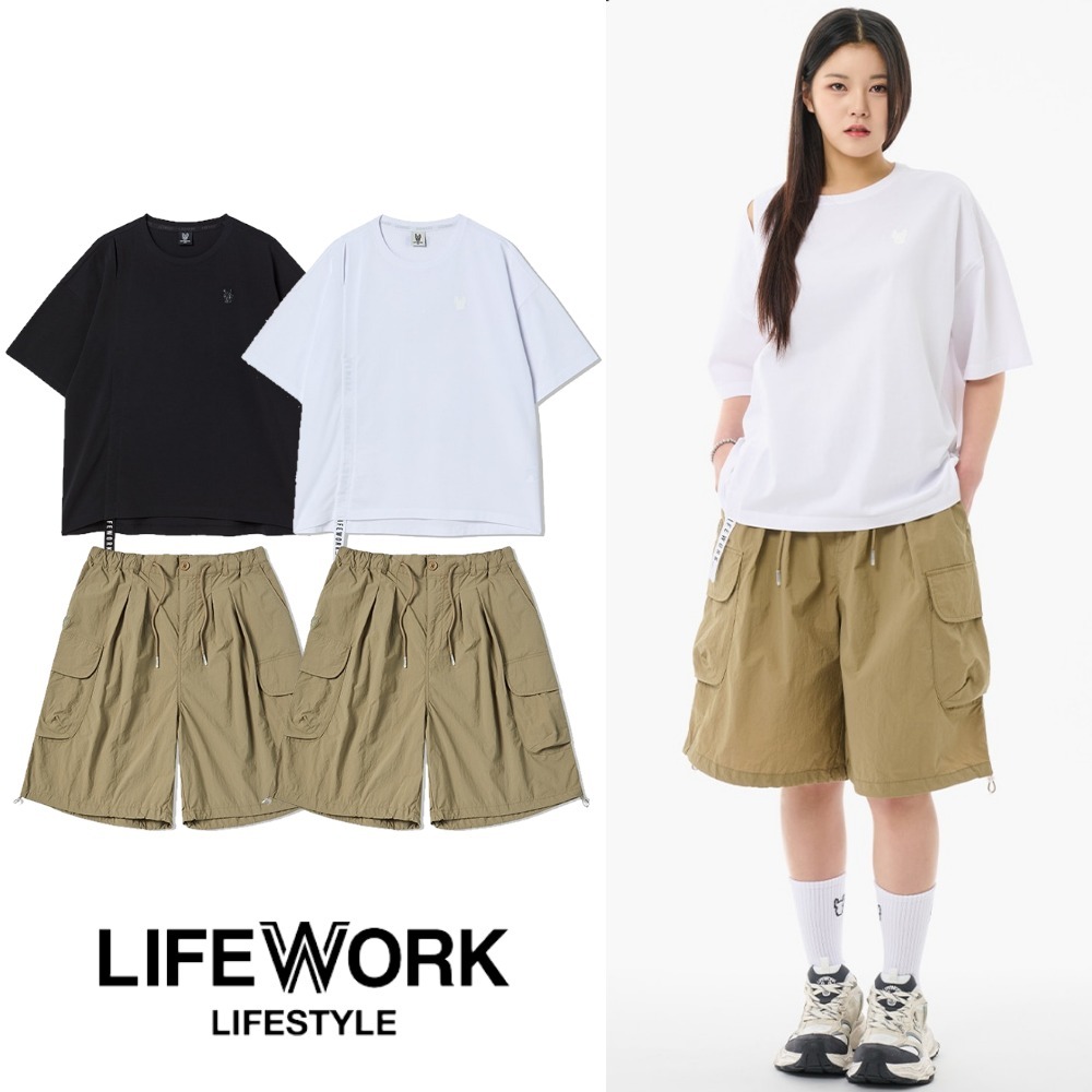 ★Life Work★ スリットT＆カーゴパンツ セットアップ