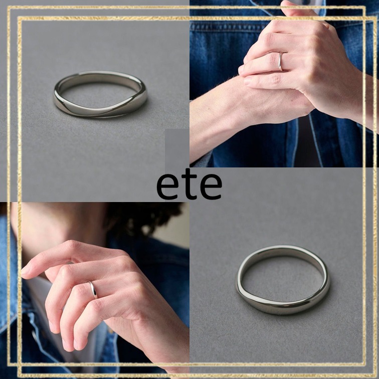 ete リング 指輪 シェア ツイスト プラチナム ギフト ★国内発送